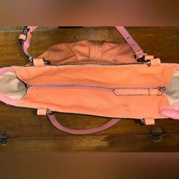 Coach 2011 Peach Patent Leather East-West Tote - Picture 10 of 16